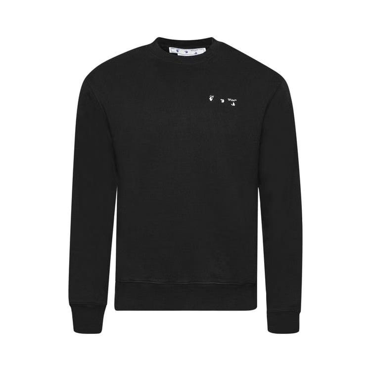 Off-White Caravag Paint Slim Crewneck Black