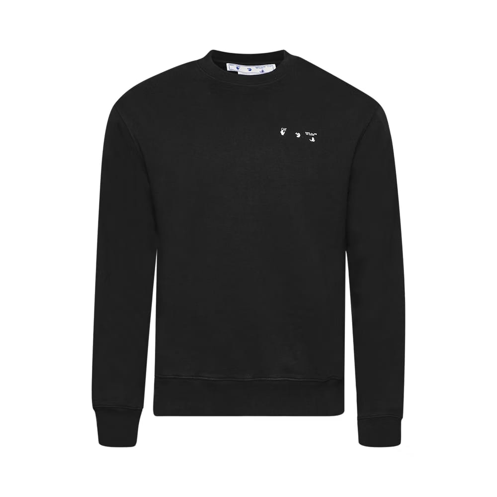 Off-White Caravag Paint Slim Crewneck Black