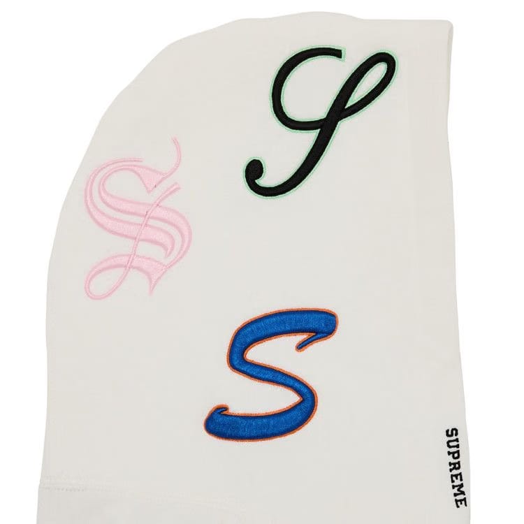 Supreme Multi S Logo Hoodie White
