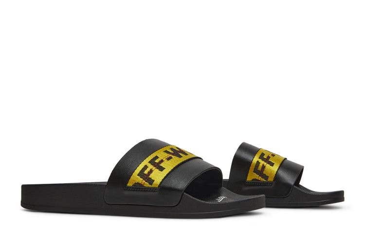 Off-White Industrial Sliders Black Yellow