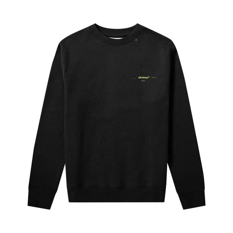 Acrylic Arrows Slim Crewneck Black / Yellow