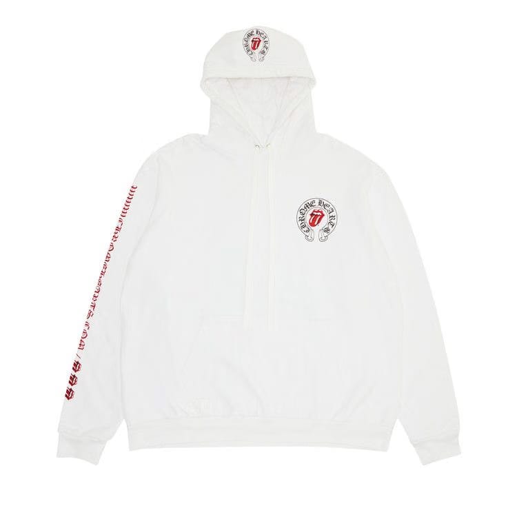 Chrome Hearts x Rolling Stone Lips Online Exclusive Hoodie White