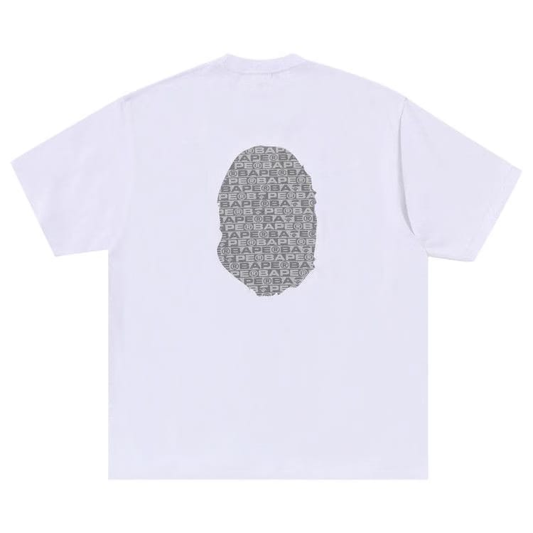 BAPE Lux Sport Pattern Ape Head Relaxed Fit T-Shirt White