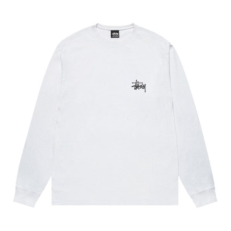 Stussy Basic Long-Sleeve T-Shirt White