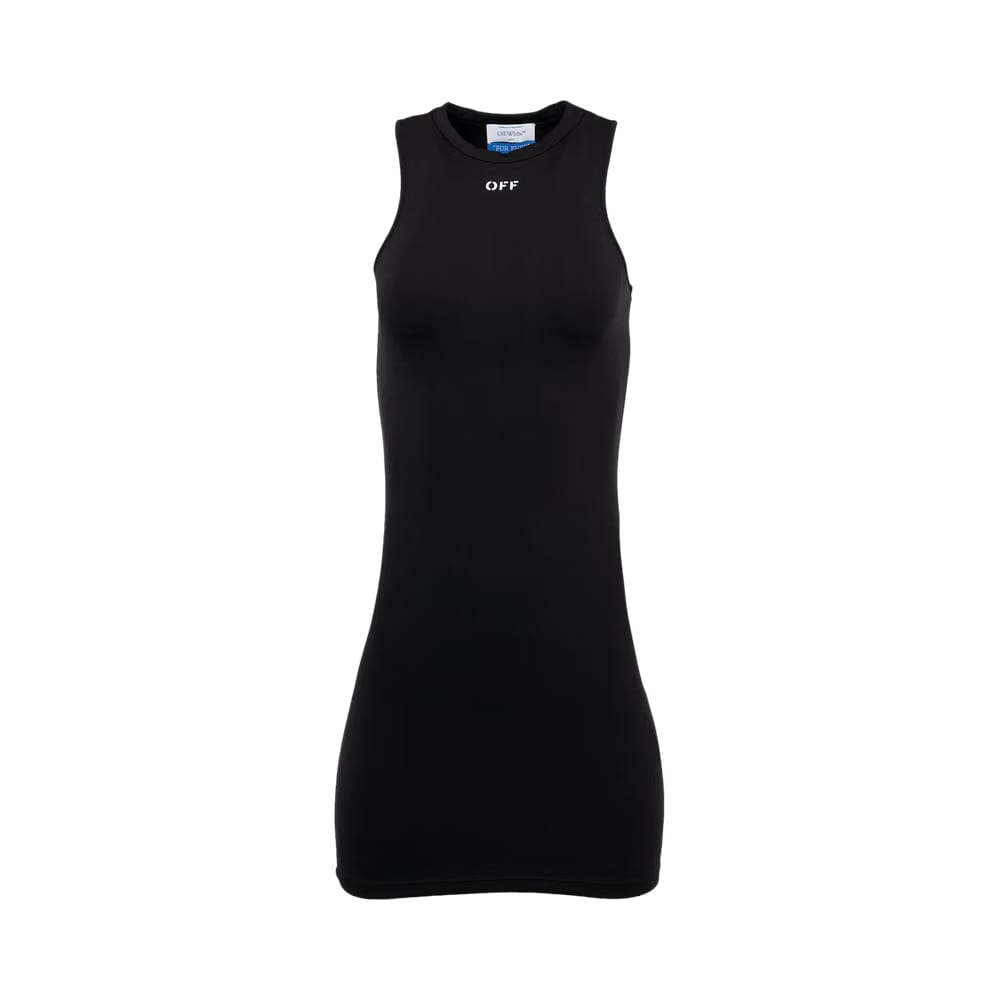 Off-White Sleek Rowing Dress Black/White