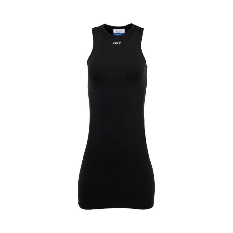 Off-White Sleek Rowing Dress Black/White