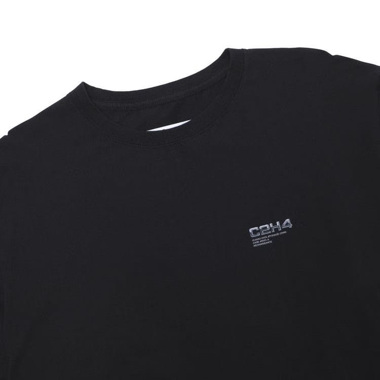 C2H4 Double Layered Long-Sleeve T-Shirt Black