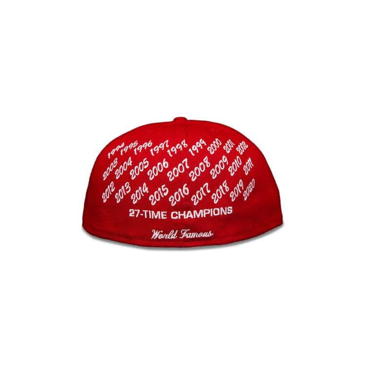 Supreme x New Era Champions Box Logo Hat Red