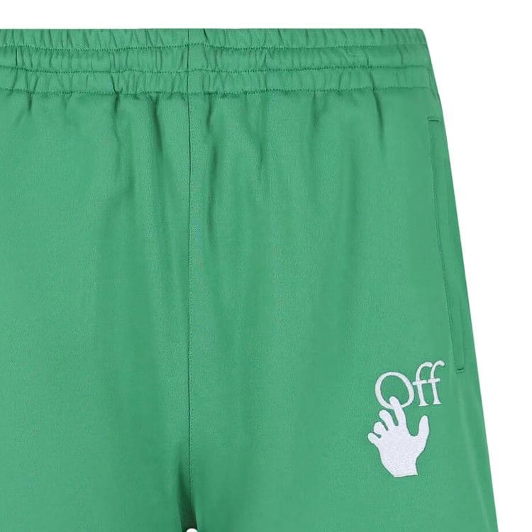 Off-White Hands Off Skate Track Shorts Green