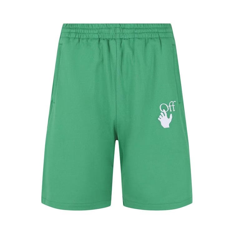 Off-White Hands Off Skate Track Shorts Green