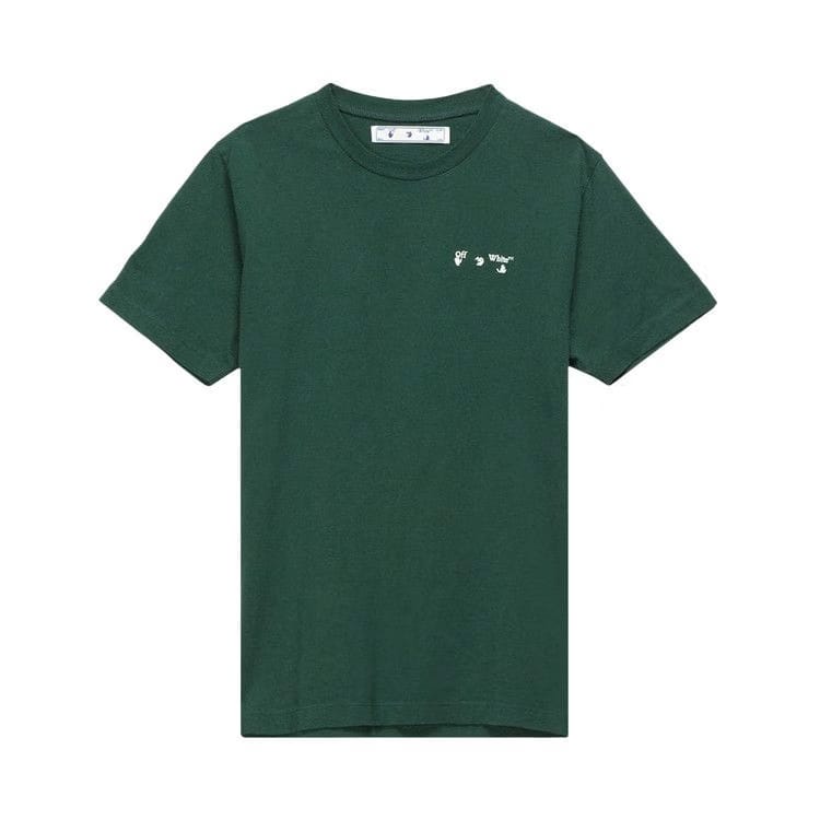 Off-White Logo Slim T-Shirt Dark Green