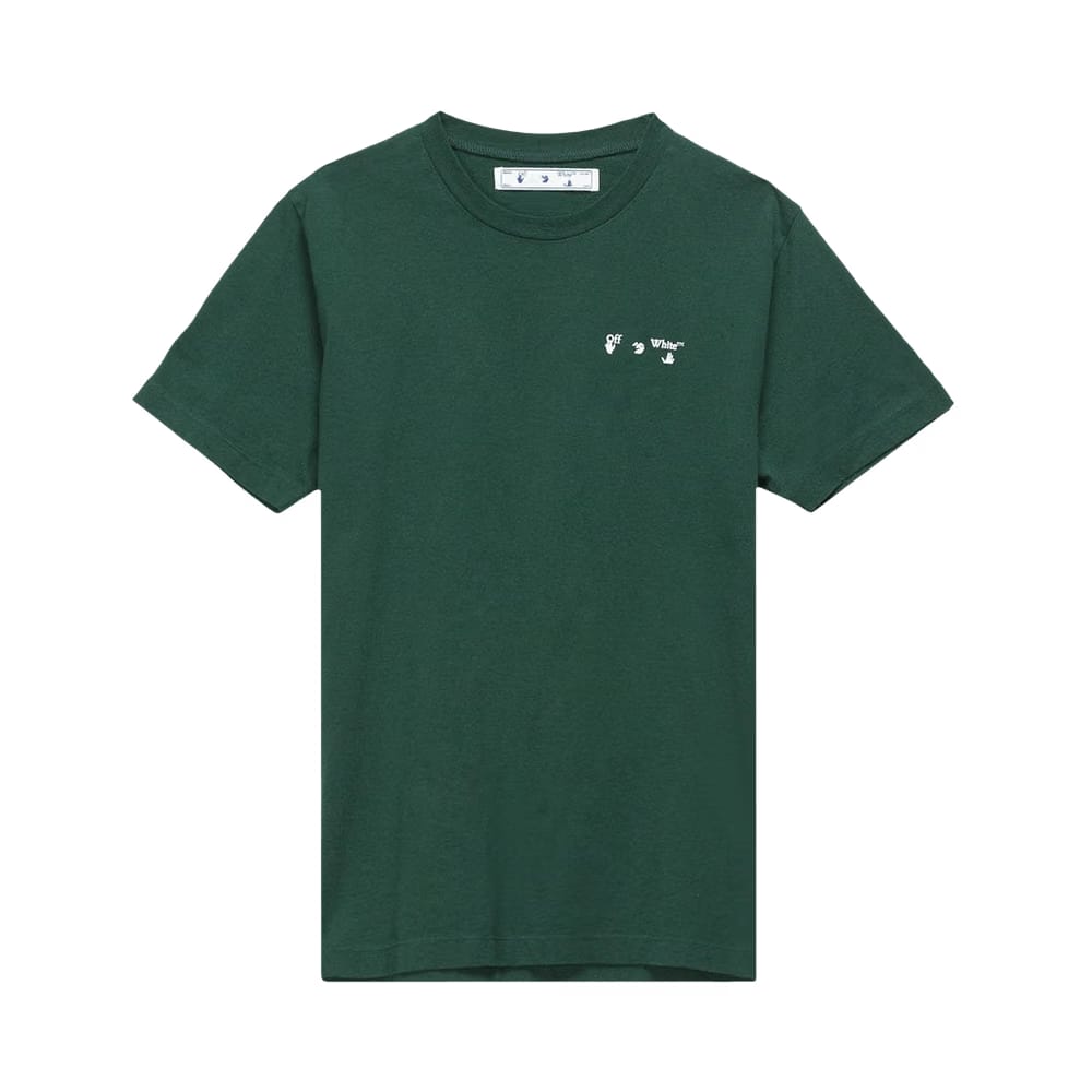 Off-White Logo Slim T-Shirt Dark Green