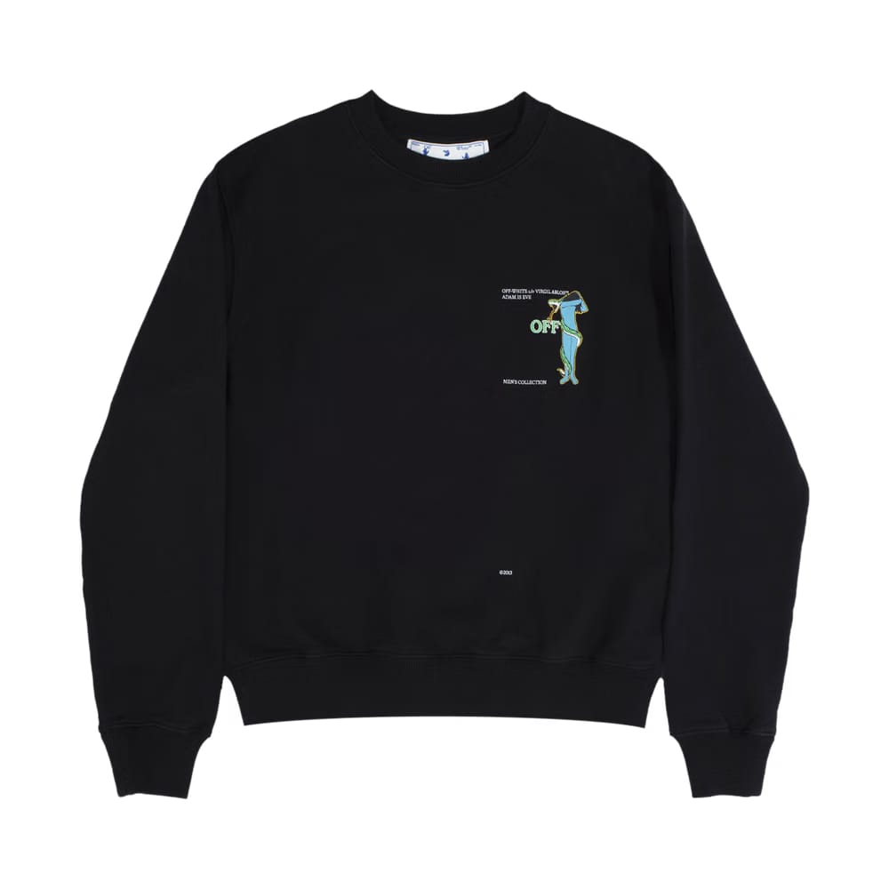 Off-White Adam Is Eve Slim Crewneck Black/White
