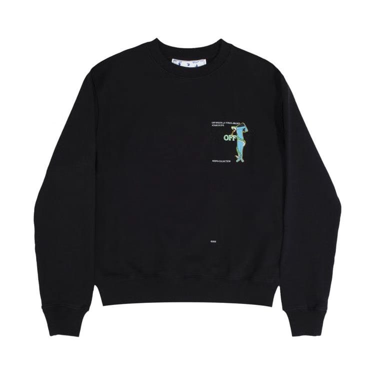 Off-White Adam Is Eve Slim Crewneck Black/White