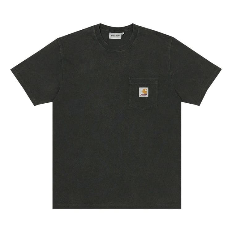 Carhartt WIP x Palace Shorts-Sleeve Pocket T-Shirt Black