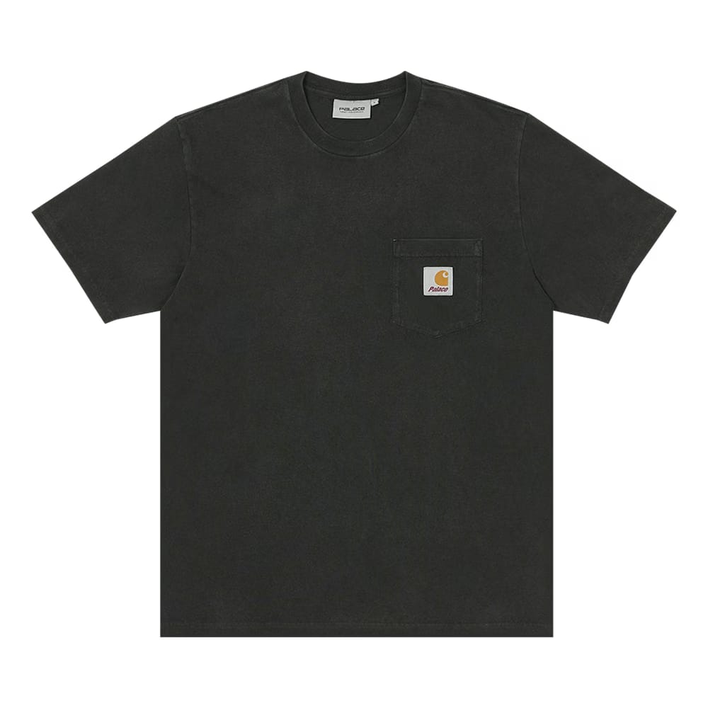 Carhartt WIP x Palace Shorts-Sleeve Pocket T-Shirt Black