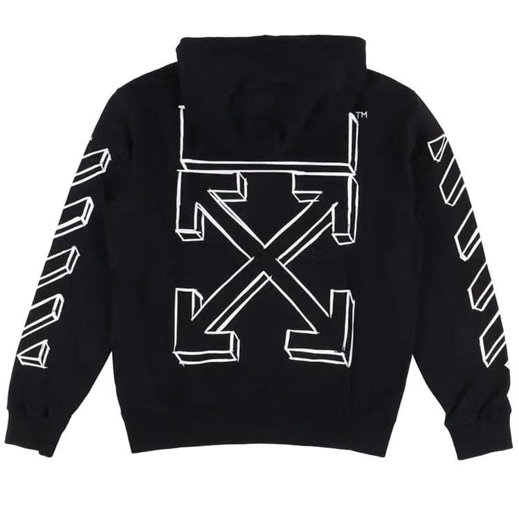 Off-White 3D Marker Arrows Hoodie Black
