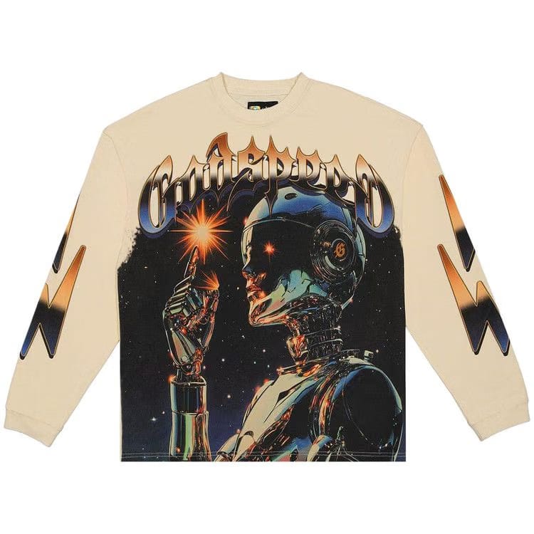 Godspeed Sputnik Long-Sleeve T-Shirt Bone