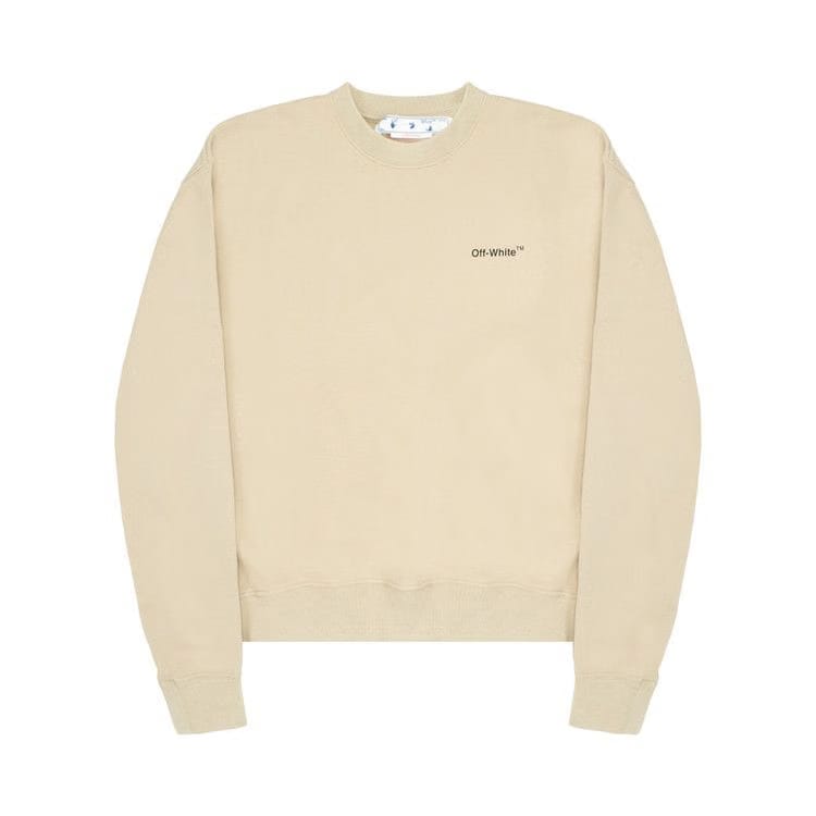 Off-White Caravag Arrow Over Crewneck Dark Sand/Black
