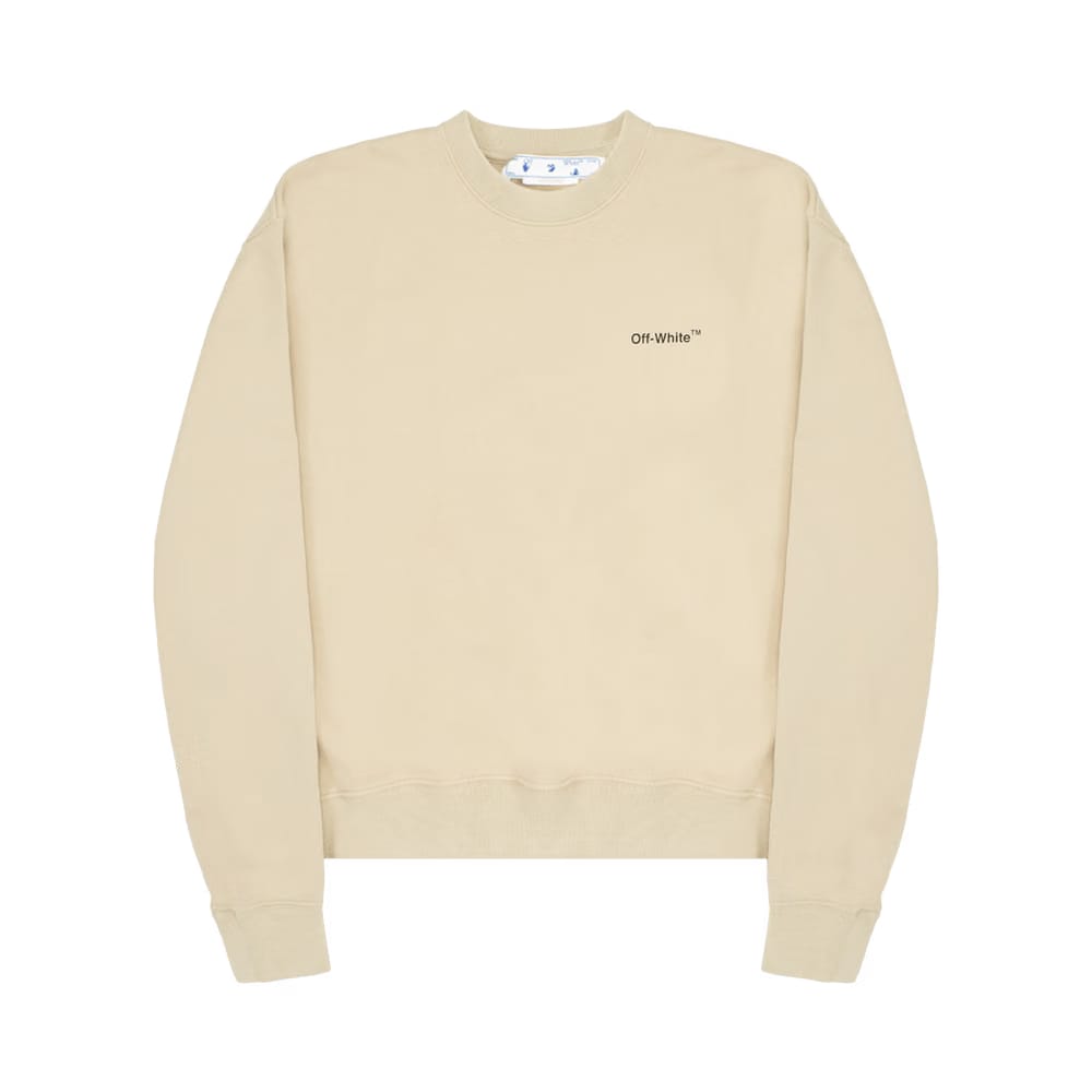 Off-White Caravag Arrow Over Crewneck Dark Sand/Black