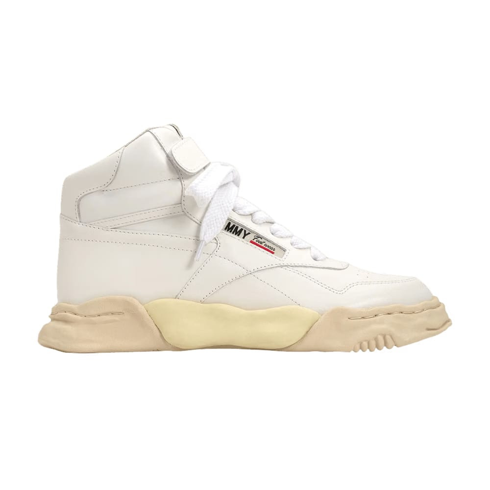 Maison Mihara Yasuhiro Freddie Paraffin Vintage Sole Leather High White