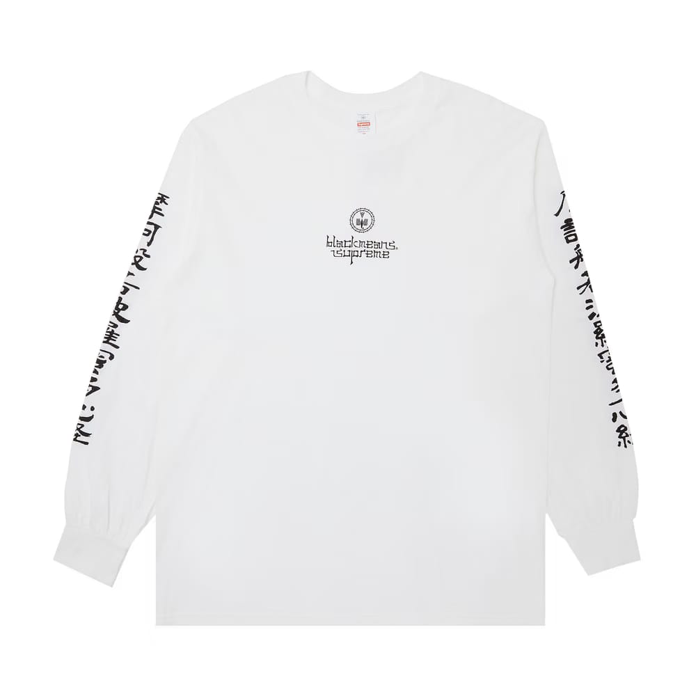 Supreme x blackmeans Long-Sleeve T-Shirt White