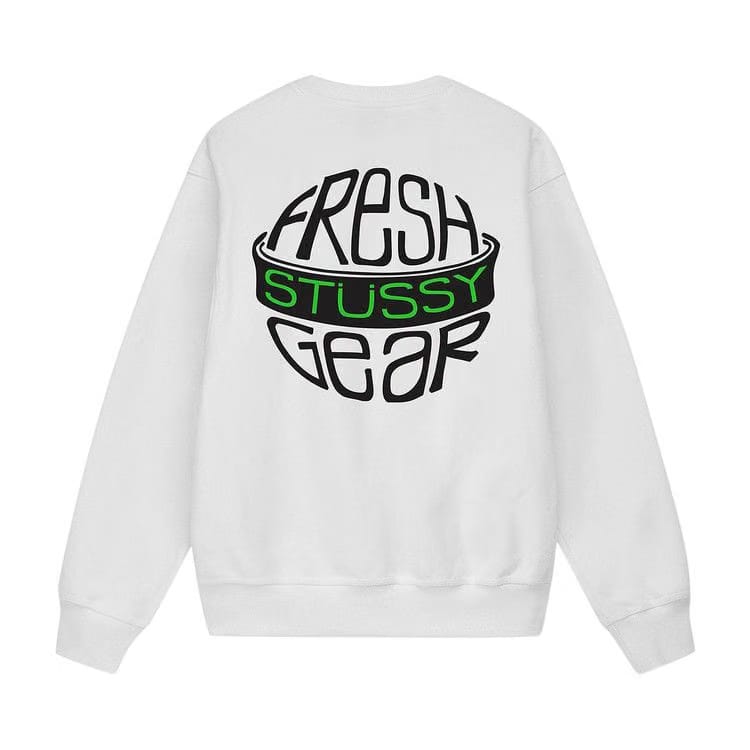 Stussy Fresh Gear Crew White