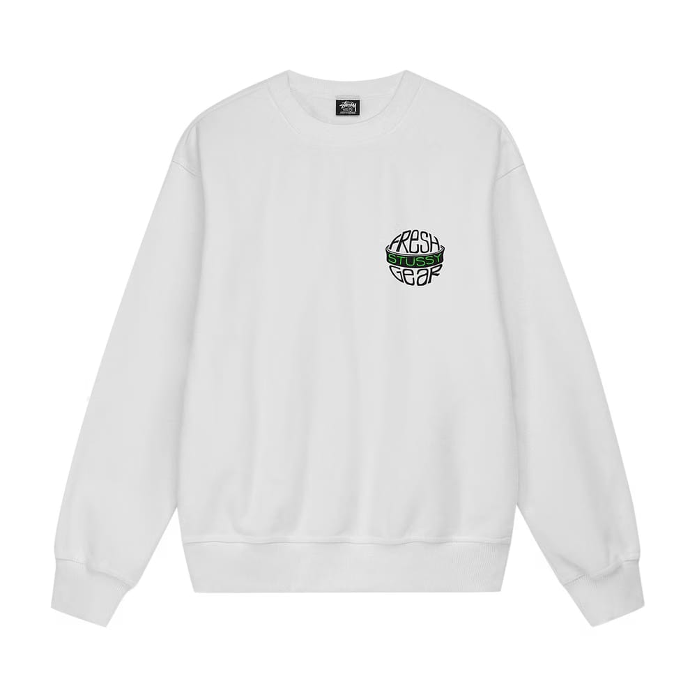 Stussy Fresh Gear Crew White