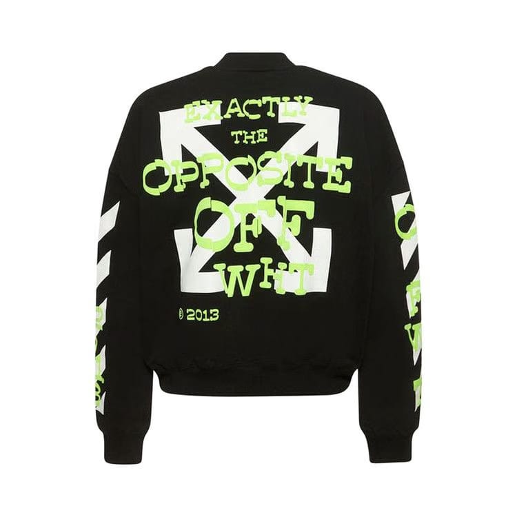 Off-White Opposite Arrow Boxy Crewneck Black/Lime