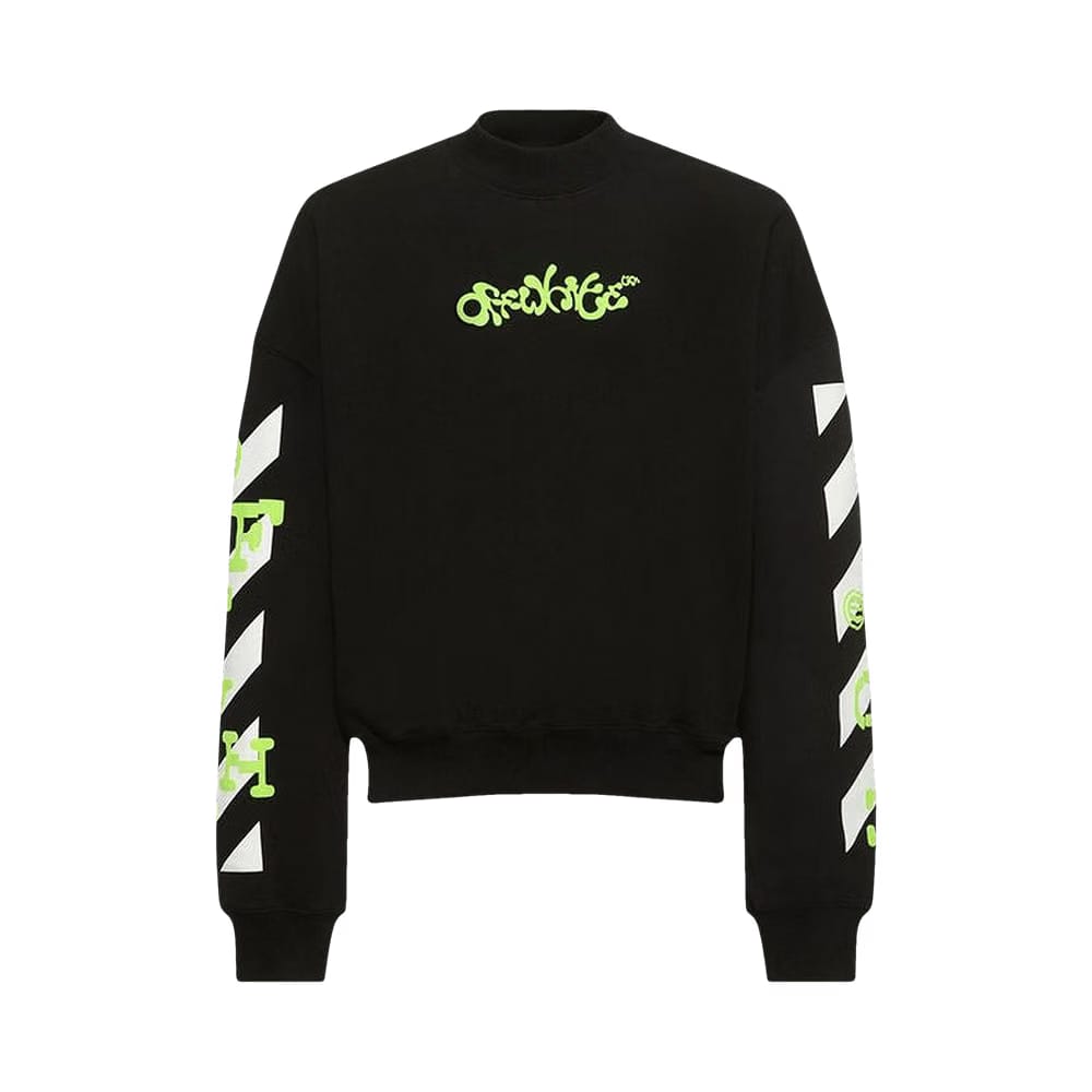 Off-White Opposite Arrow Boxy Crewneck Black/Lime