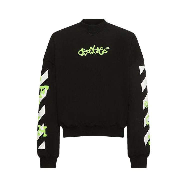 Off-White Opposite Arrow Boxy Crewneck Black/Lime