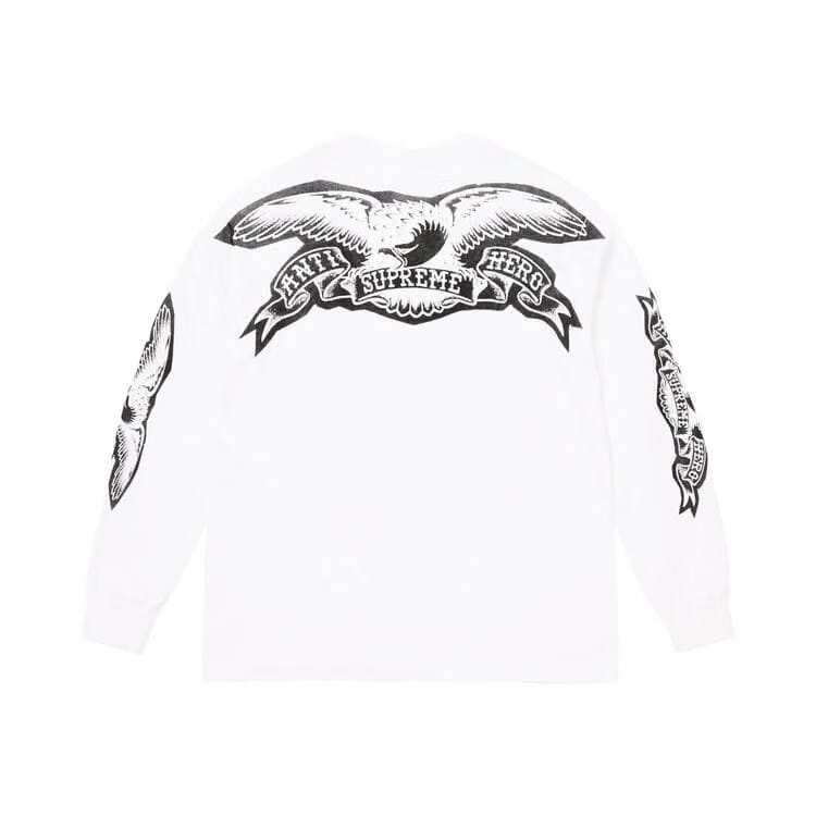 Supreme x Antihero Eagle Long-Sleeve T-Shirt White