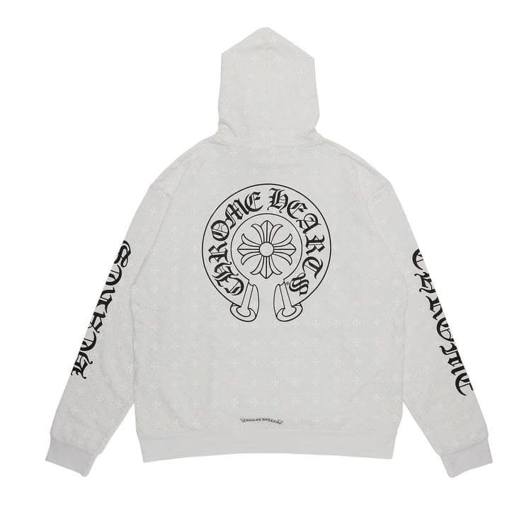 Chrome Hearts Plus Cross Horseshoe Hoodie White