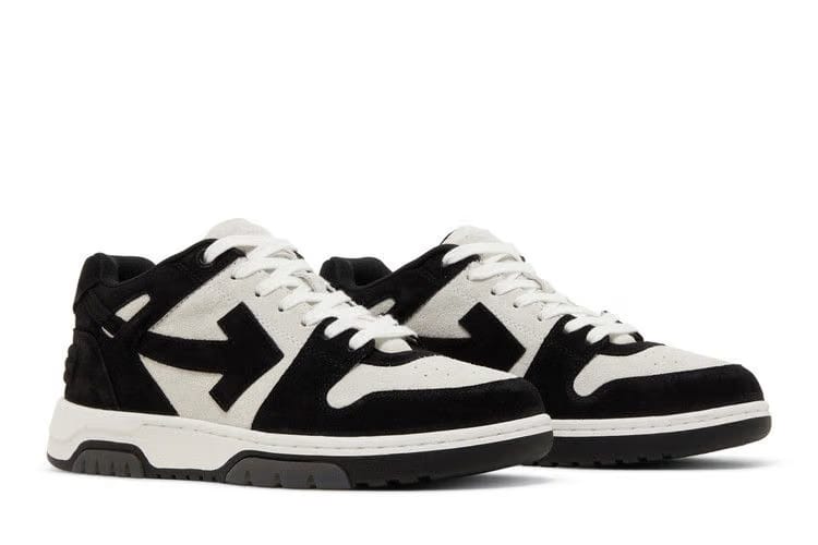 Off-White Out of Office Black White Suede