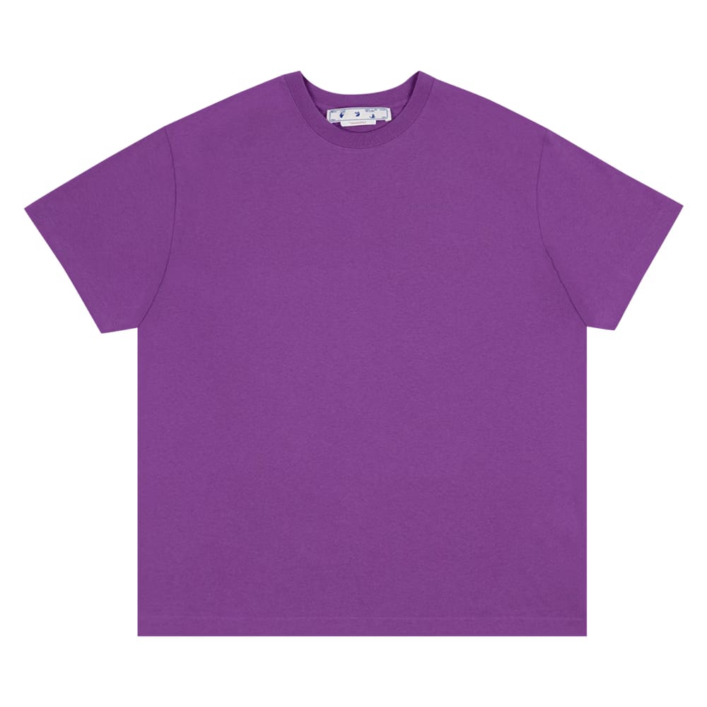 Off-White Diag Tab Over Shorts-Sleeve T-Shirt Orchid