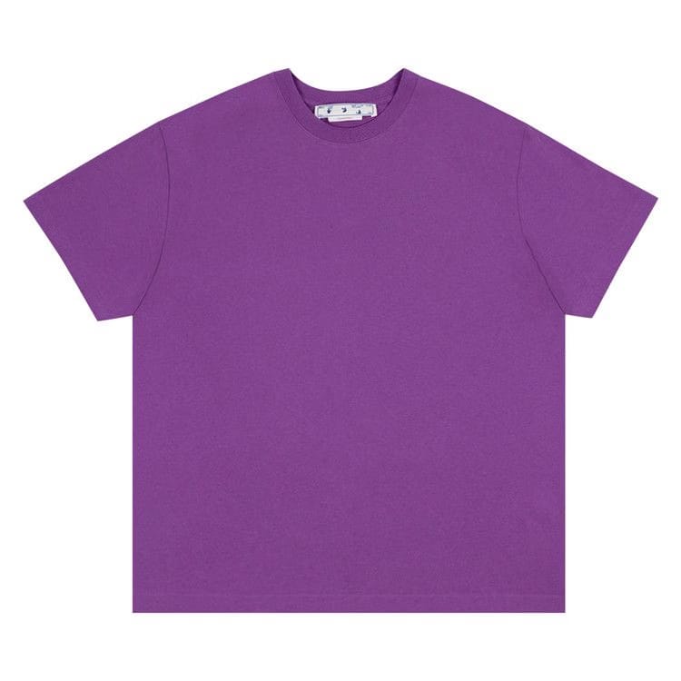 Off-White Diag Tab Over Shorts-Sleeve T-Shirt Orchid