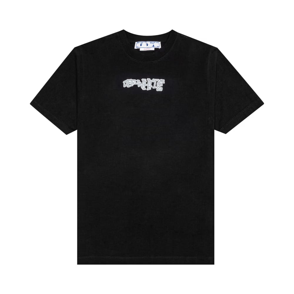 Off-White Carlos Type Over Shorts-Sleeve T-Shirt Black/White