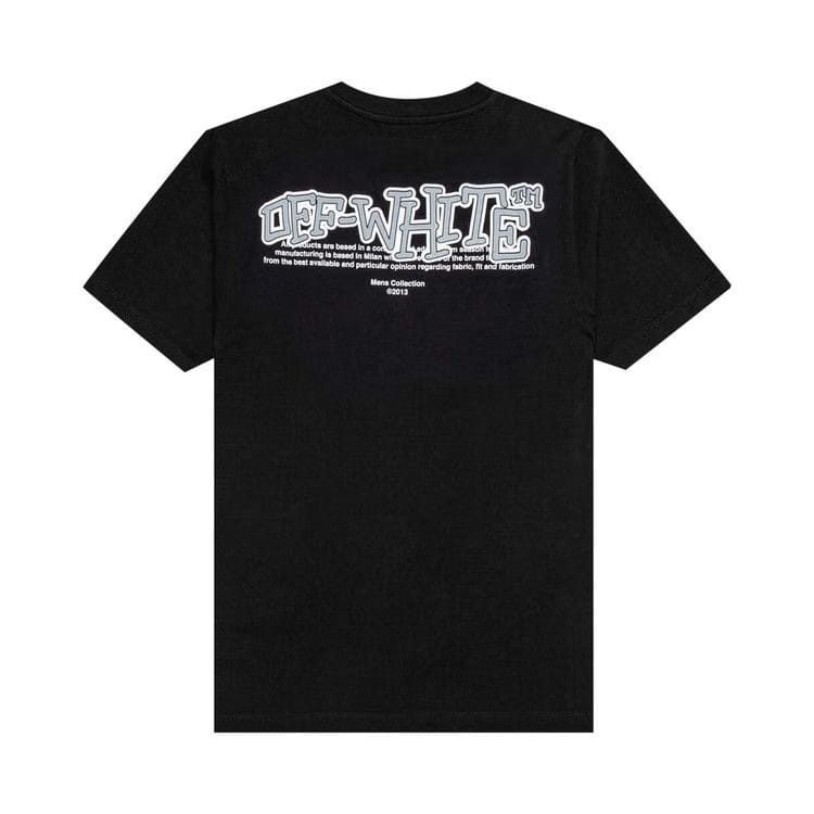 Off-White Carlos Type Over Shorts-Sleeve T-Shirt Black/White