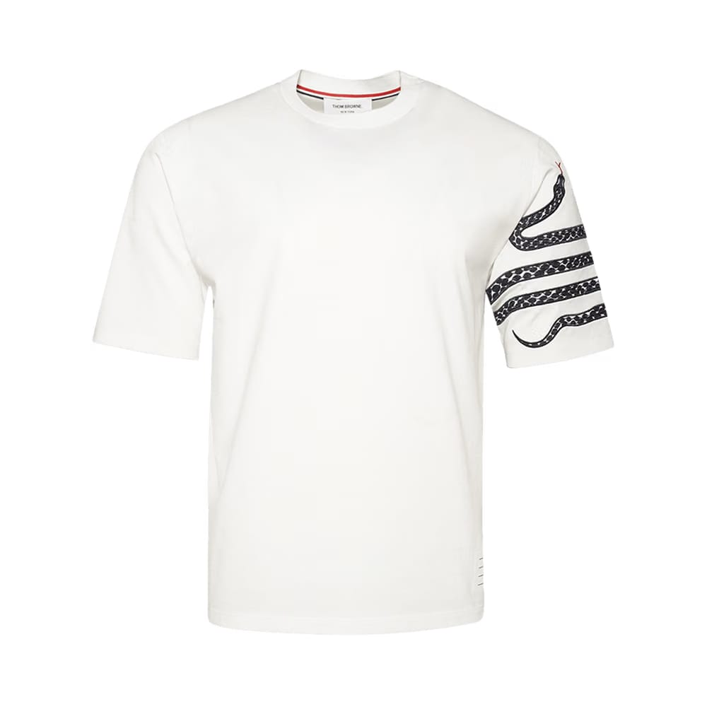 Thom Browne Short Sleeve T-Shirt White