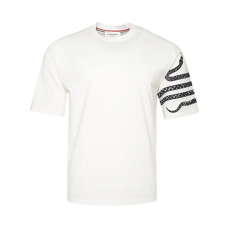 Thom Browne Short Sleeve T-Shirt White