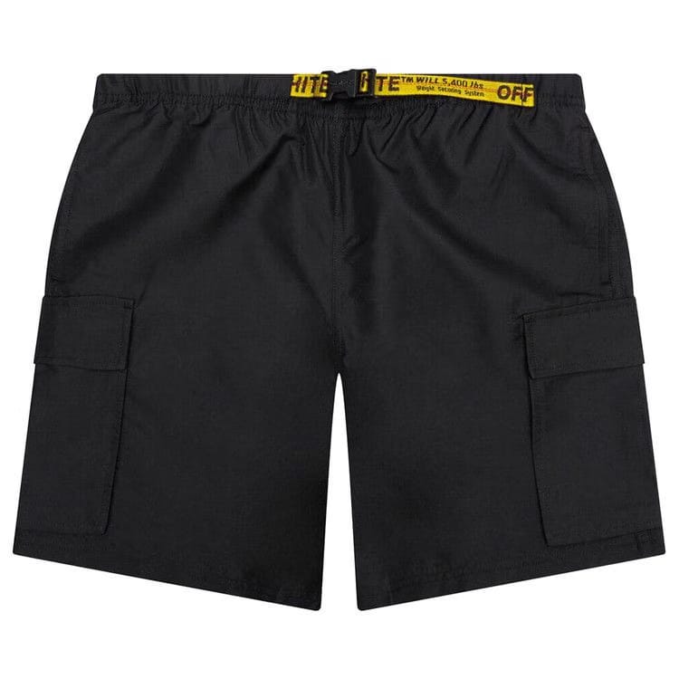 Off-White Classic Industrial Cargo Swimshorts Black/Yellow