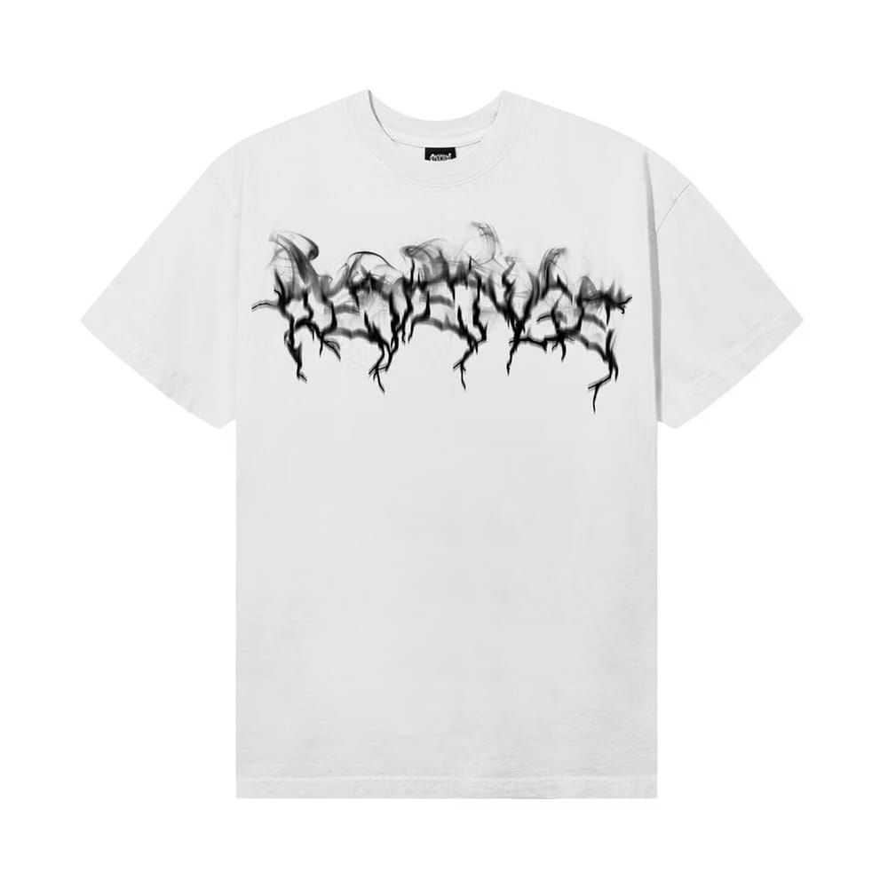 Revenge Smoke Lightning Logo T-Shirt White