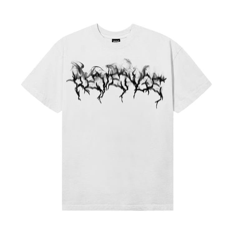Revenge Smoke Lightning Logo T-Shirt White