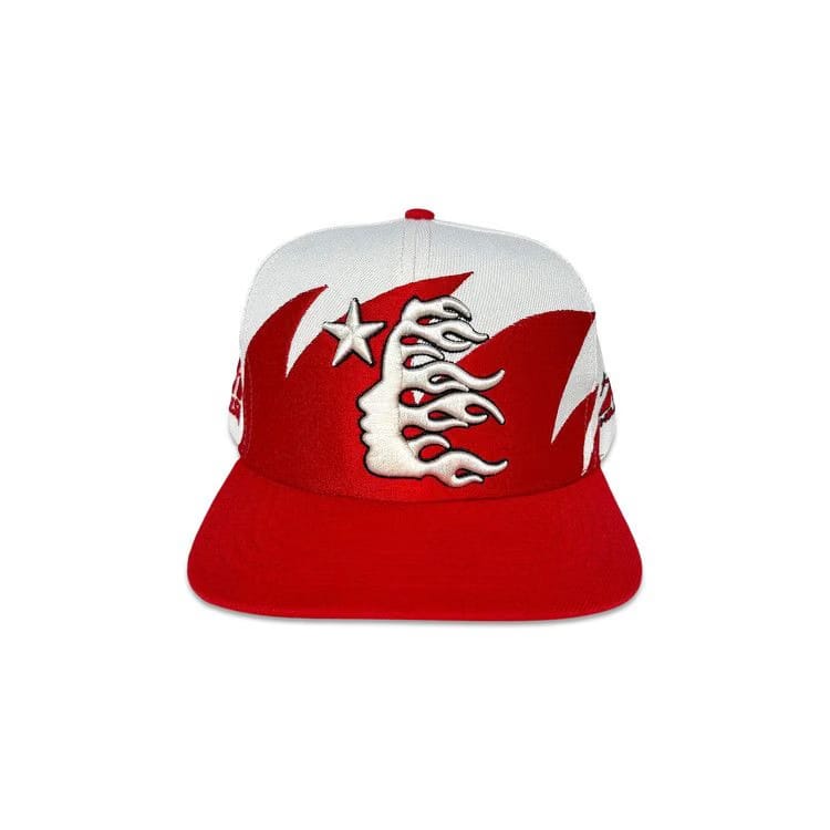 Hellstar Sharkteeth Snapback Hat Off White/Red