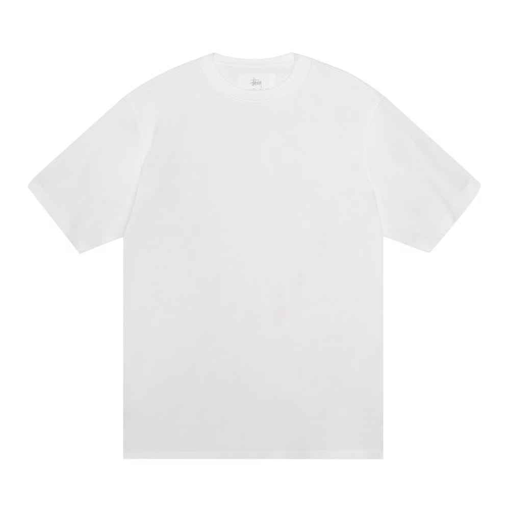 Stussy Garment Dyed Shorts-Sleeve T-Shirt White