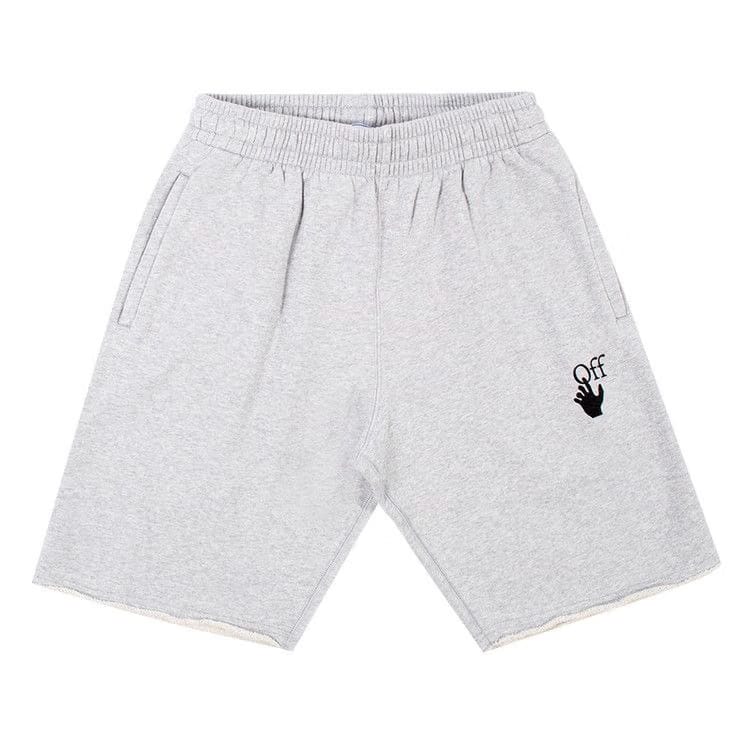 Off-White Marker Sweatshorts Melange Grey/Red