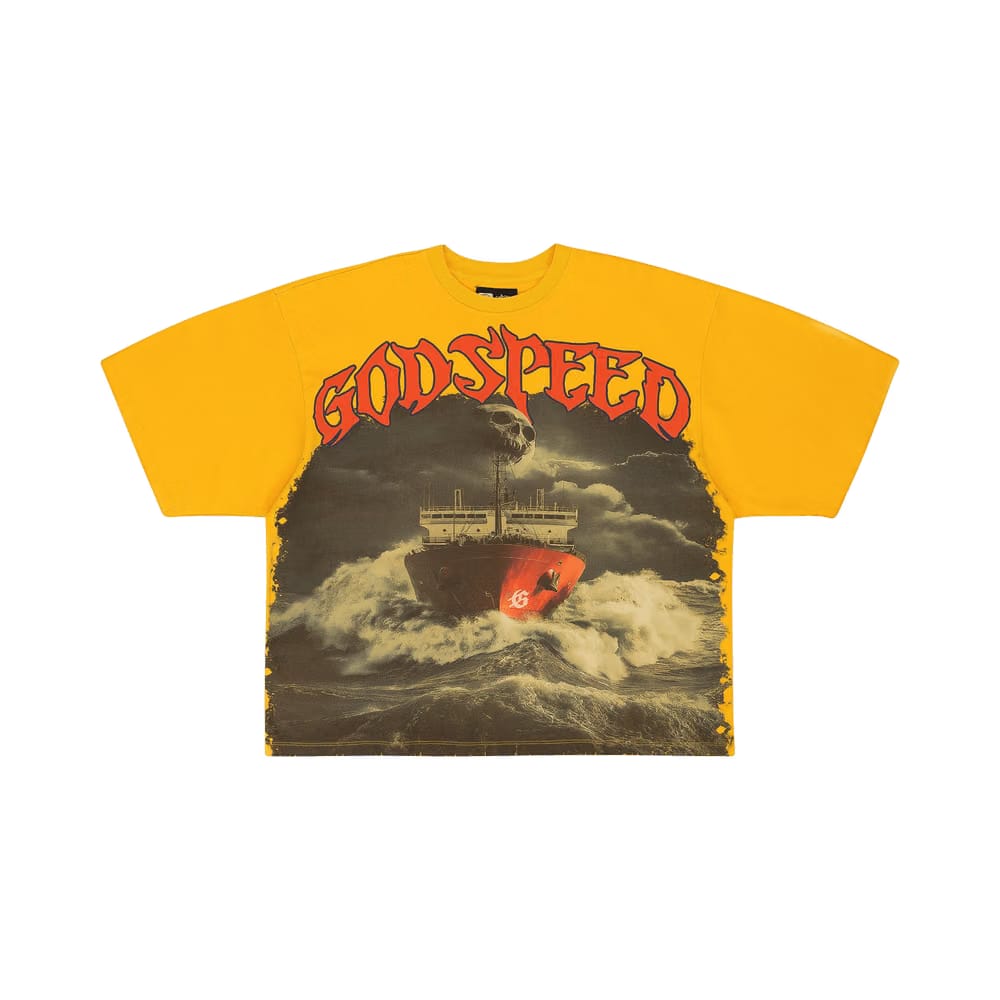 Godspeed Sea Sick T-Shirt Yellow