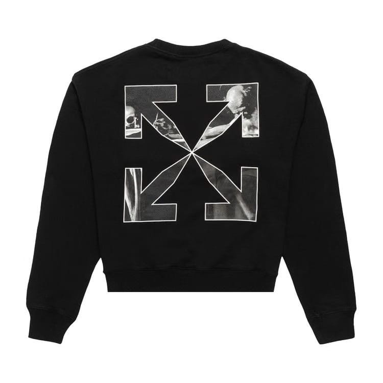 Off-White Caravag Arrow Over Crewneck Black/White