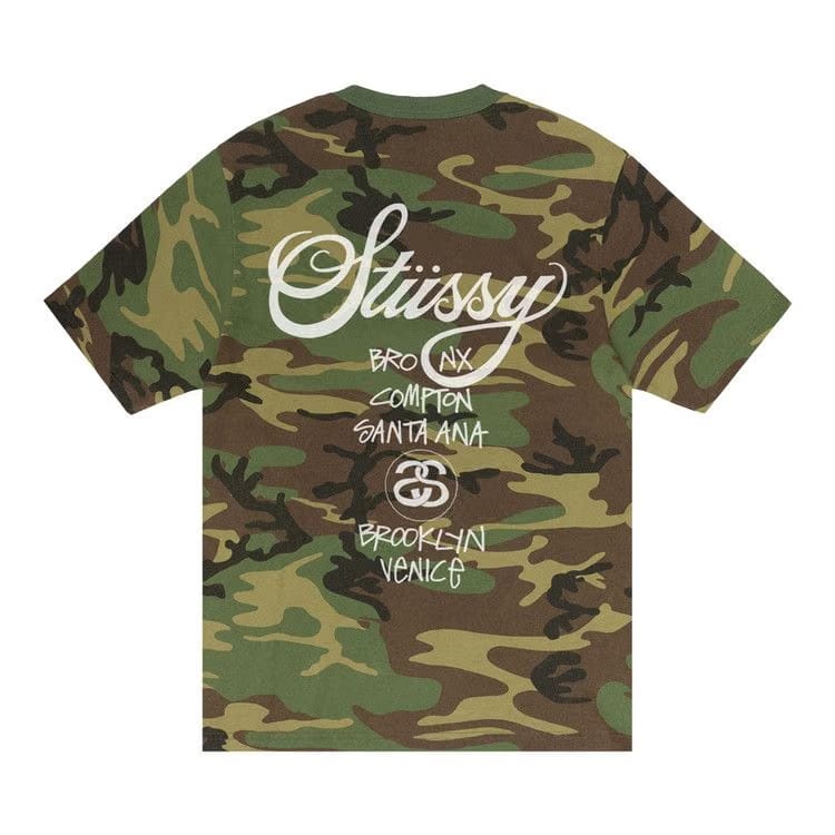 Stussy World Tour T-Shirt Camo