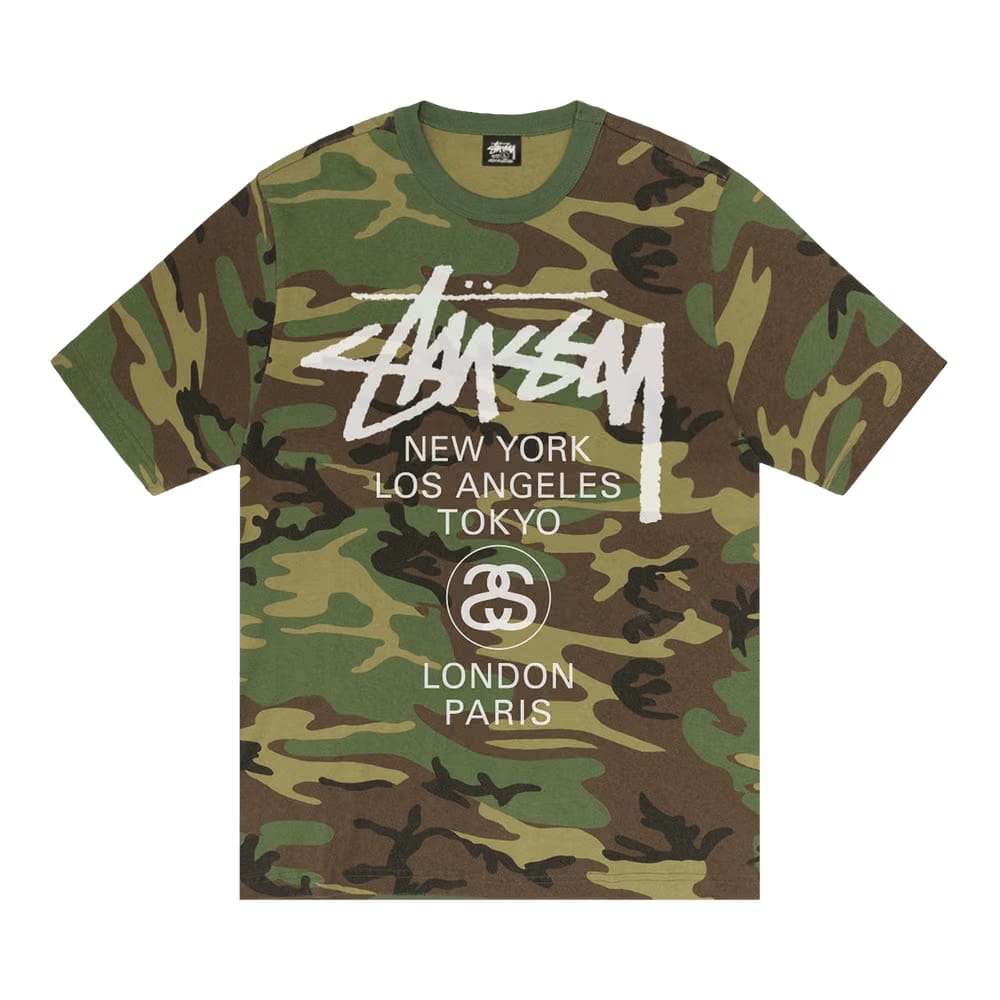 Stussy World Tour T-Shirt Camo